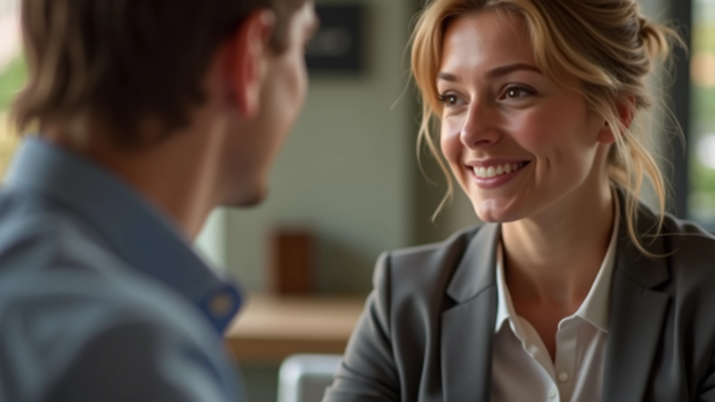 Zwei Menschen führen aufmerksame, achtsame Konversation miteinander