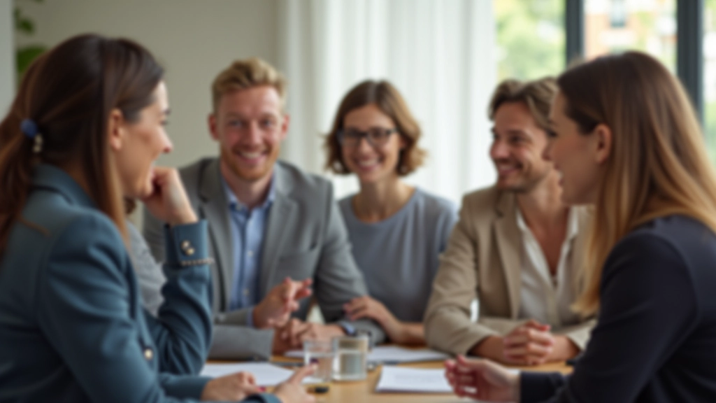 Vielfältige Gruppe von Menschen in einem Workshop-Setting, konzentriert und engagiert, helles modernes Seminarraum, positive Atmosphäre